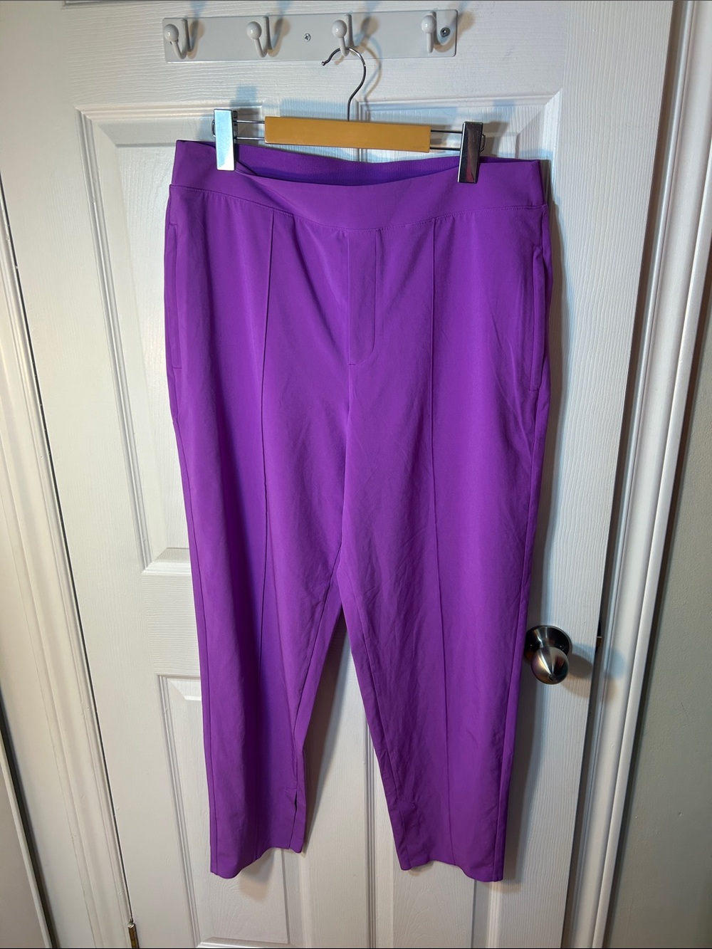 ATHLETA VIENNA SLIM PANT IN JAZZY PURPLE - Picture 4 of 12